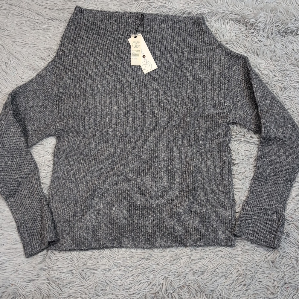 Treasure & Bond Sweater Womens XS Gray Preppy Comfort Cozy Soft New